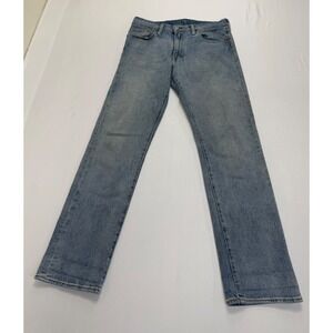 Levi's 504 Jeans Men's 32x32 Straight Leg White Oak Cone Denim Light Wash